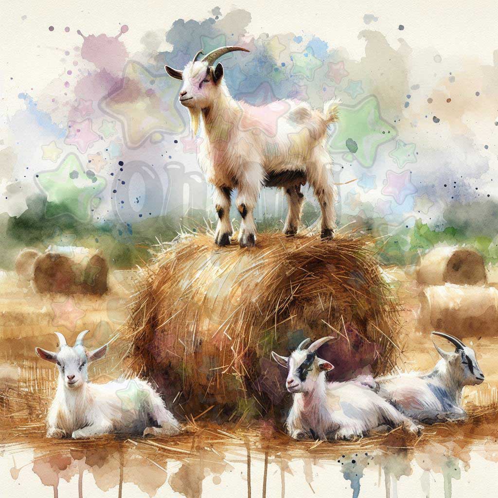 Lamb on Hay Bale