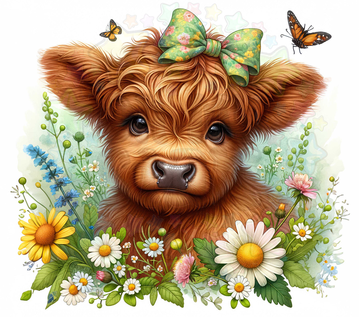 Green and Yellow Bow Highland