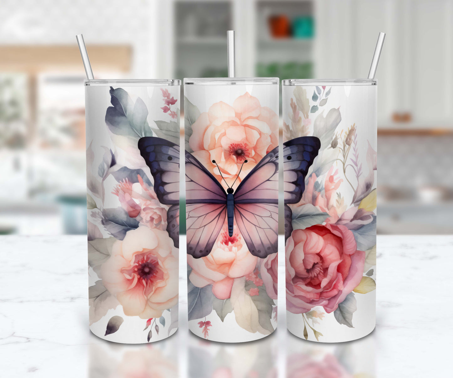 Butterfly Pink Flowers