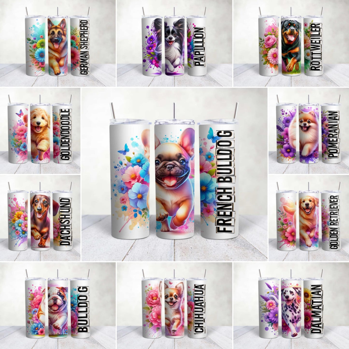 Dog Breed 11 Tumbler or Mug Wrap 2