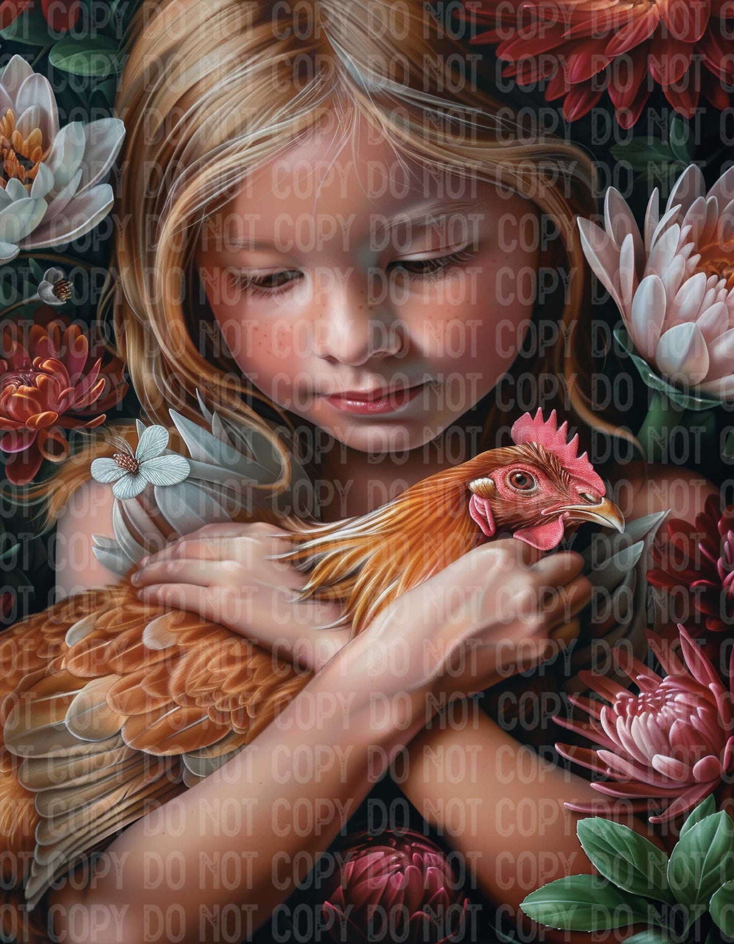 Nature Girl and Chicken