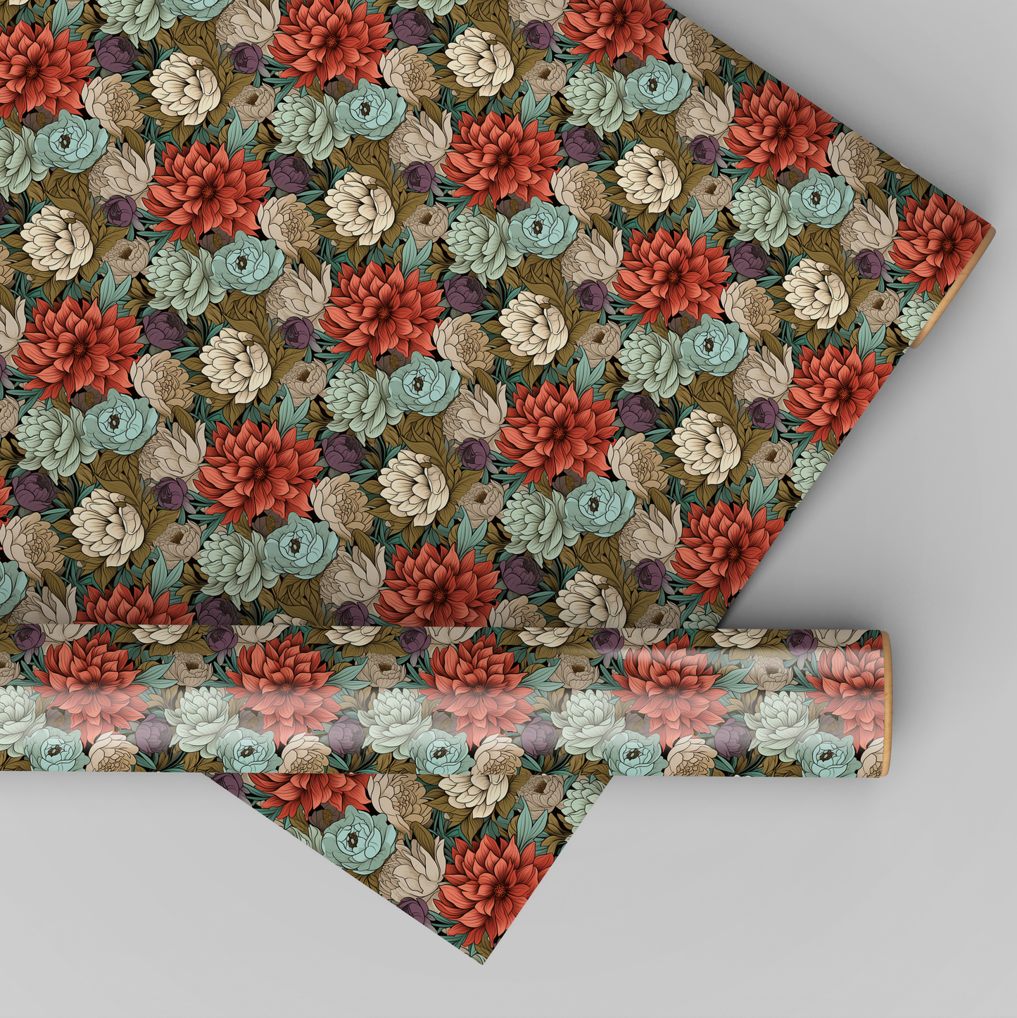 Boho Red Flowers