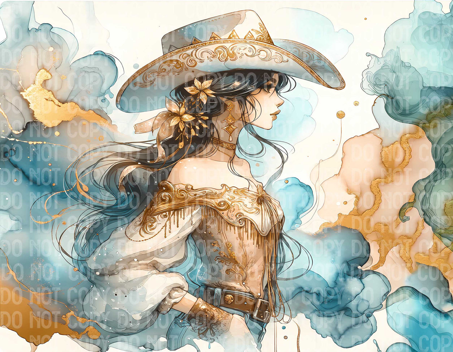 Blue Cowgirl
