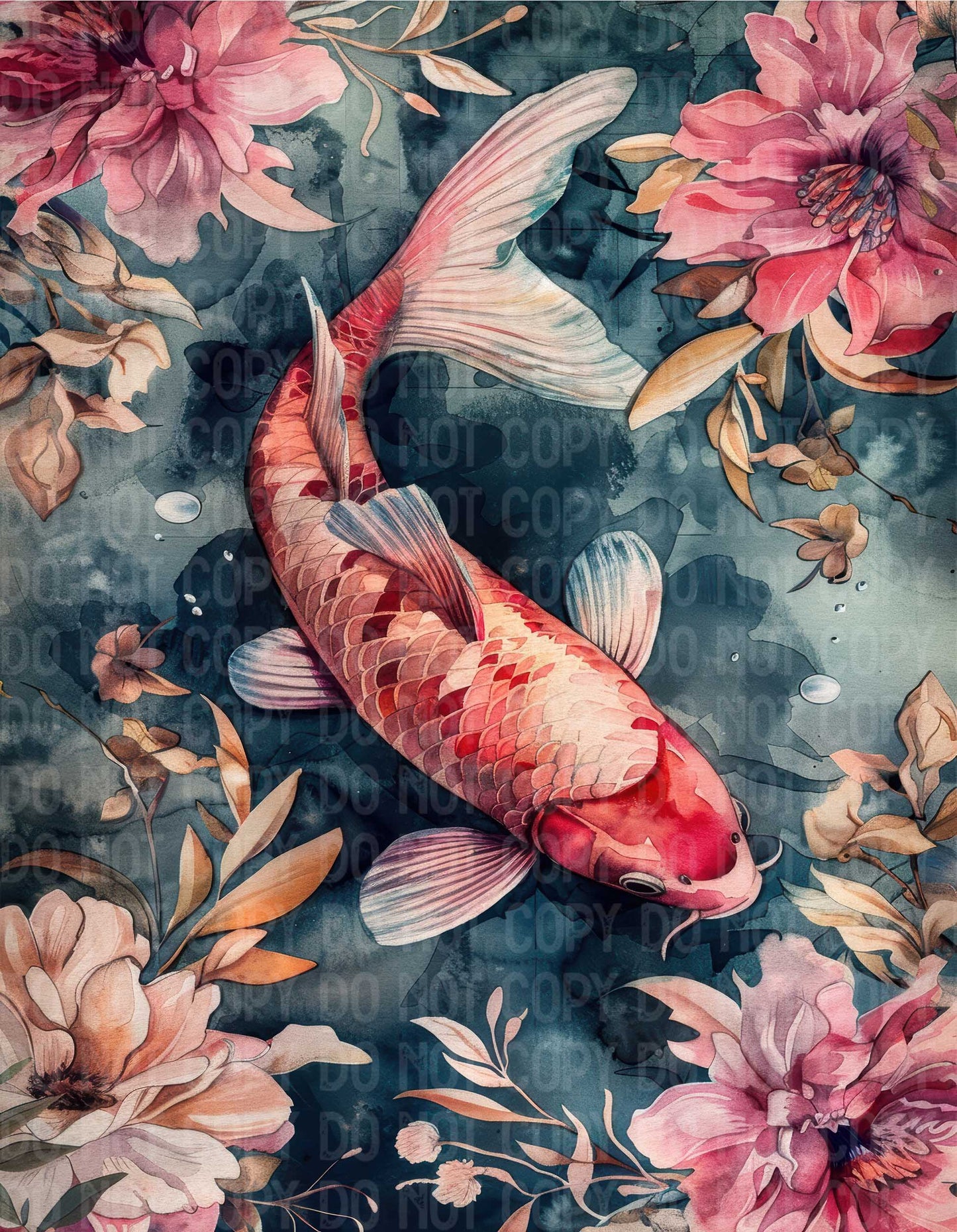 Botanical Koi Fish