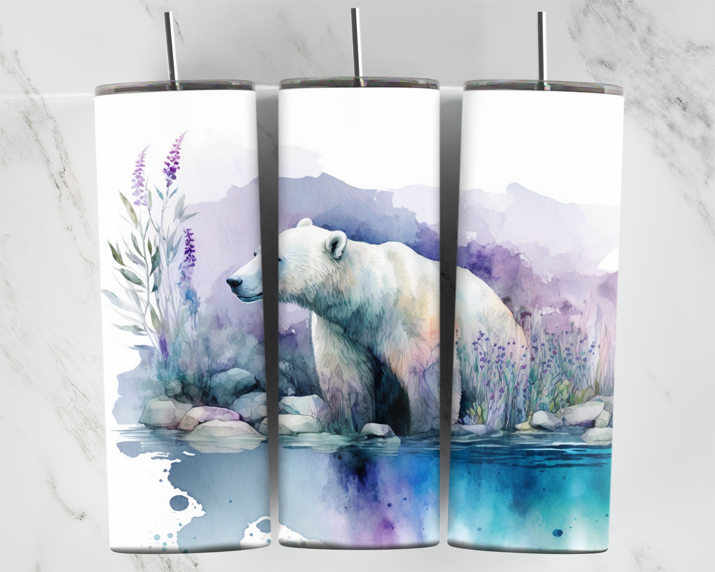 Watercolour Polar Bear