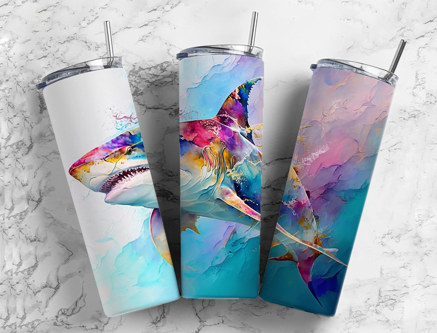 Rainbow Splash Shark