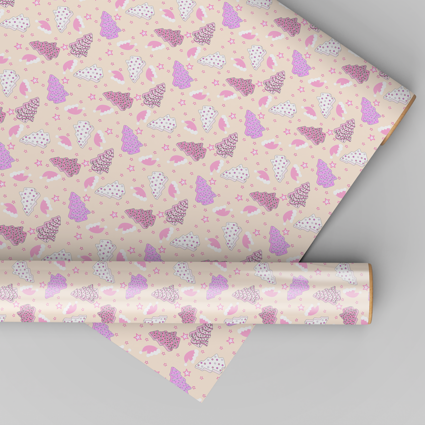 Pink Christmas Cookies