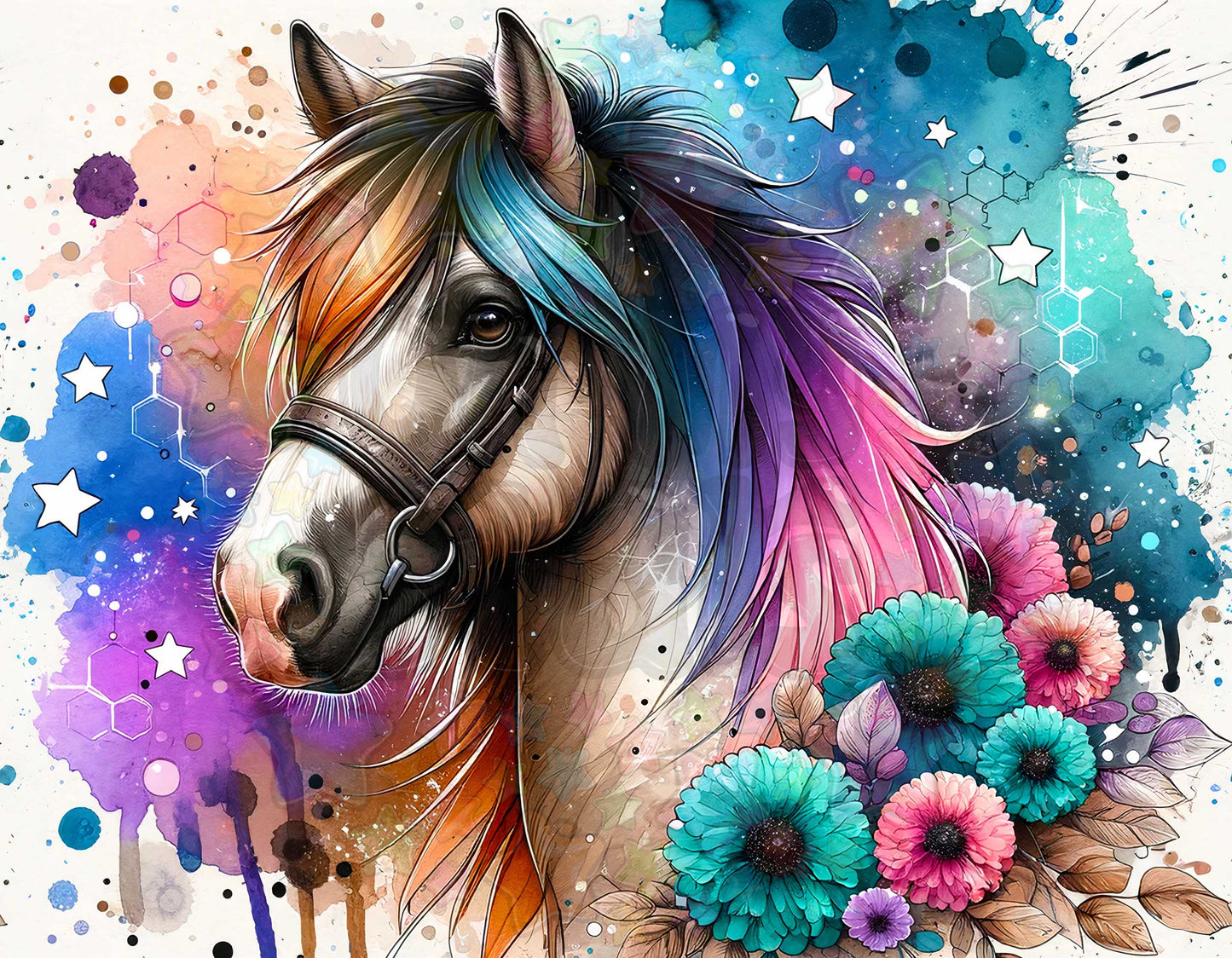 Colourful Horse