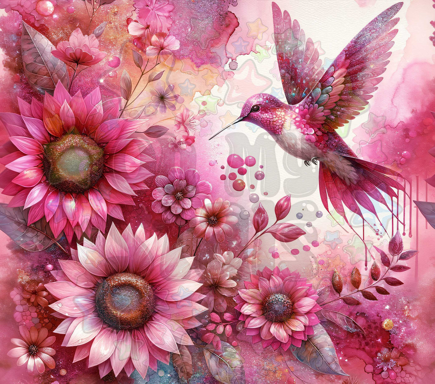 Full Pink Hummingbird