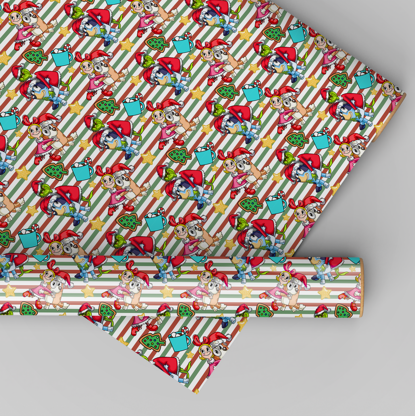 Dog Mean Stripes Xmas