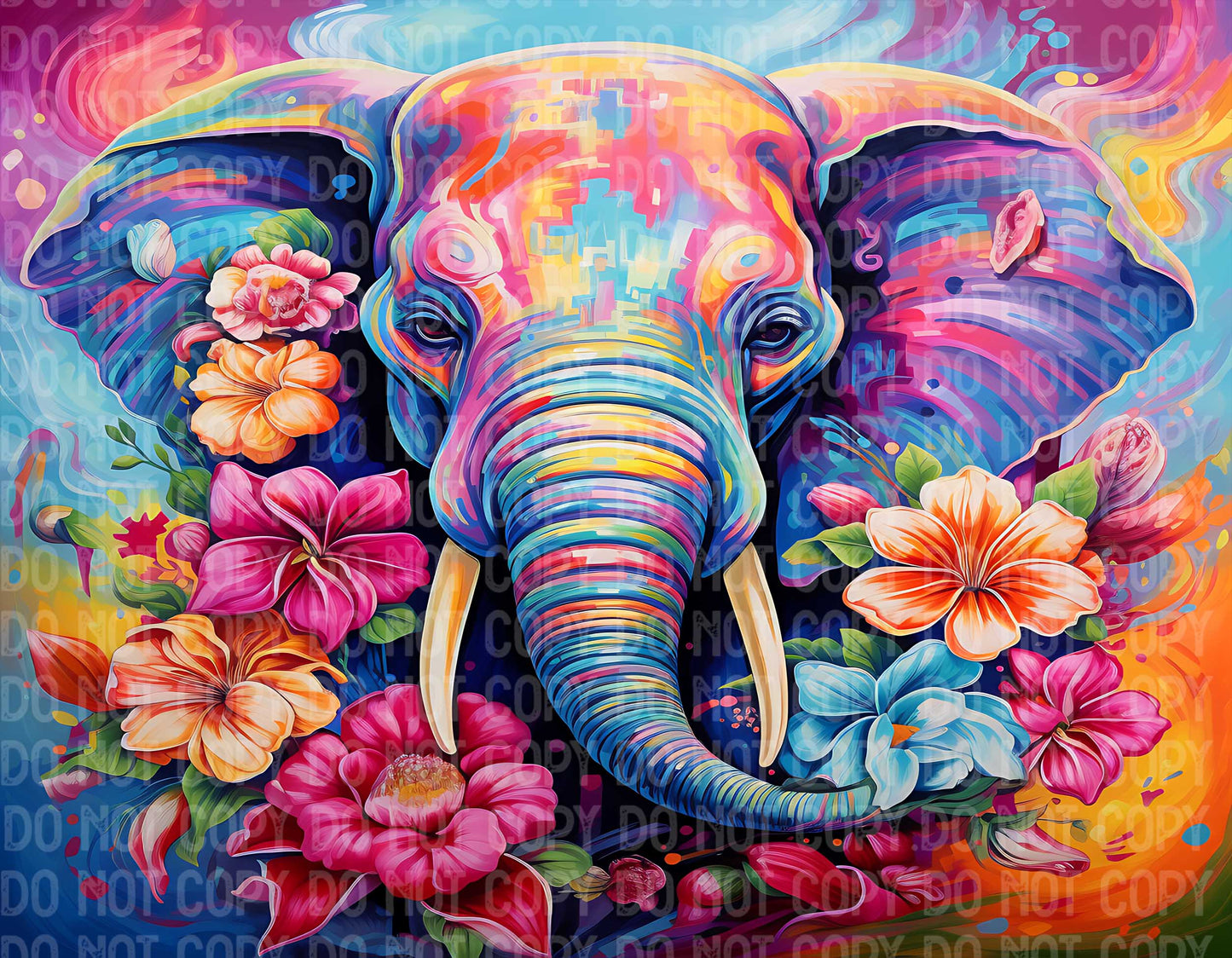 Floral Elephant