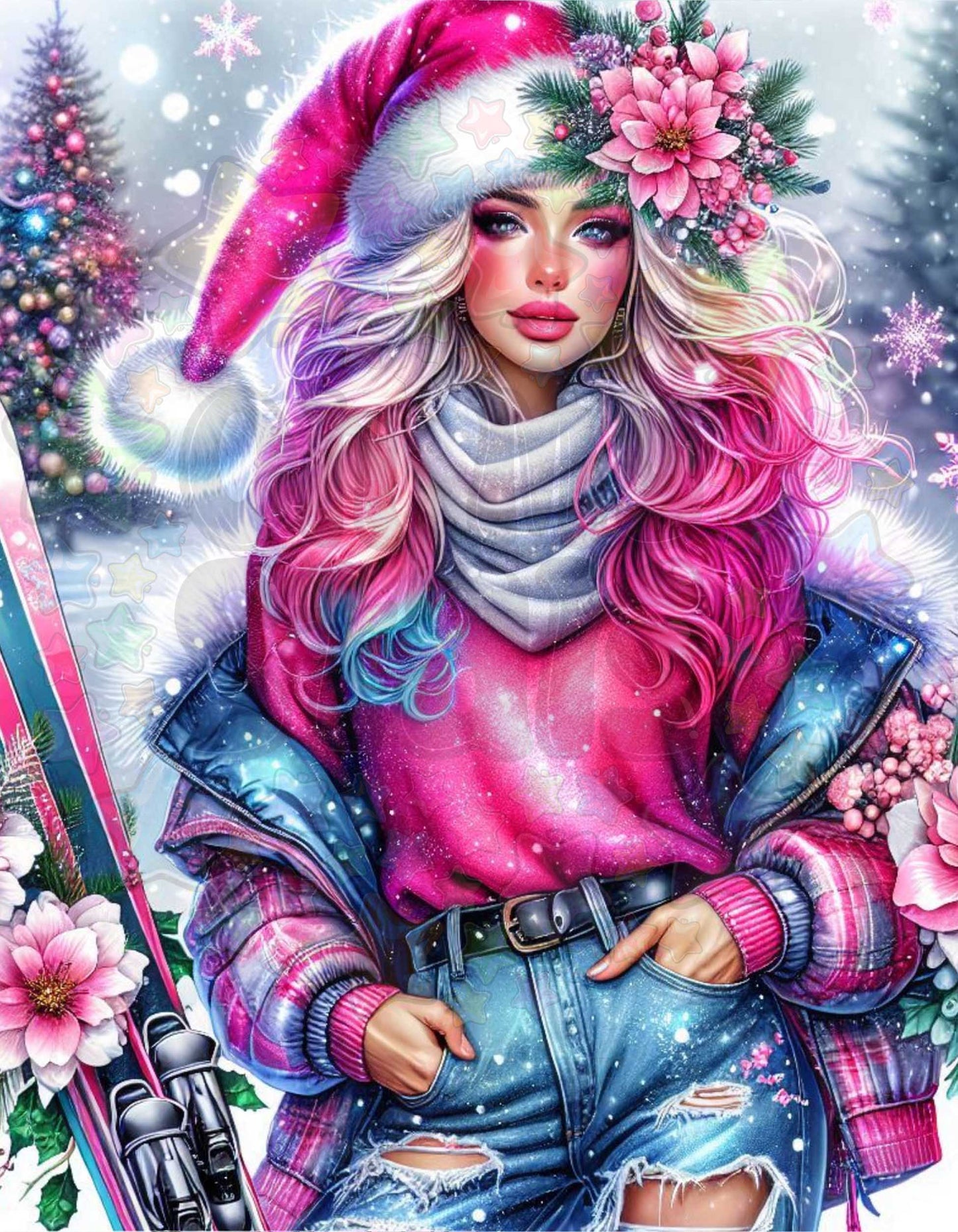 Pink Lady Christmas
