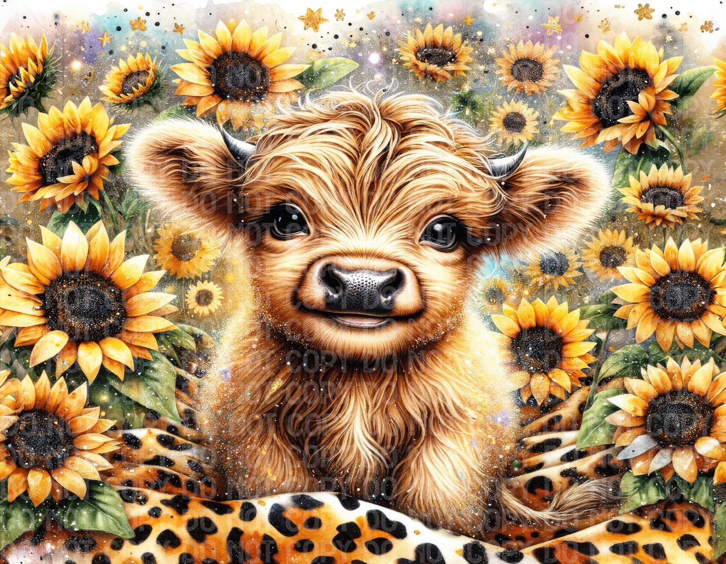 Smiling Highland Cow