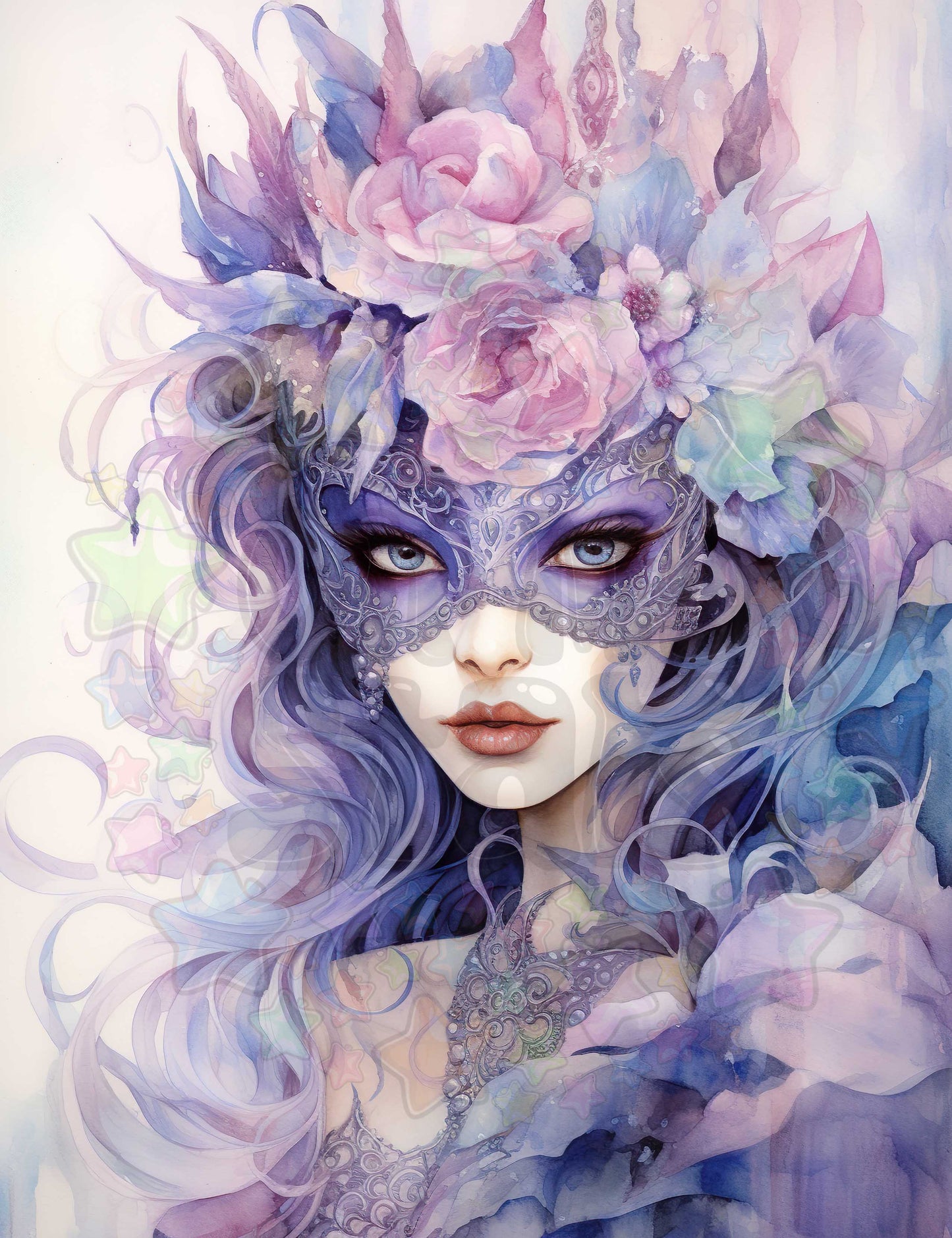 Pastel Masquerade Lady