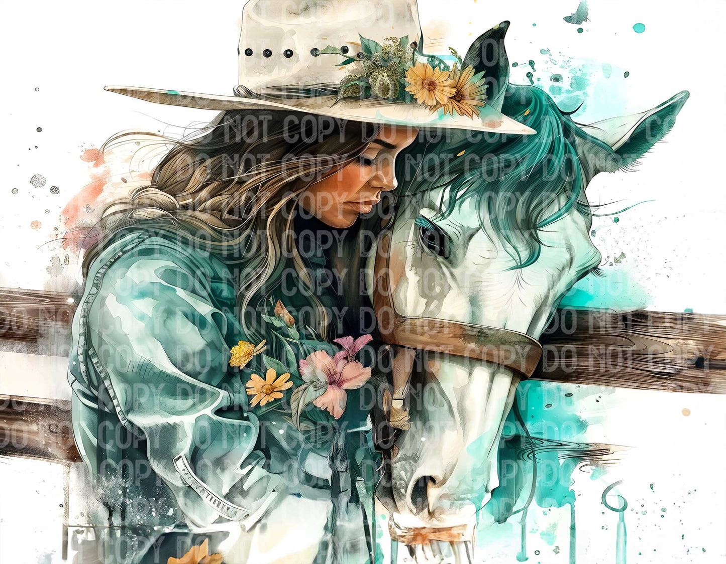 Cowgirl Looking Down