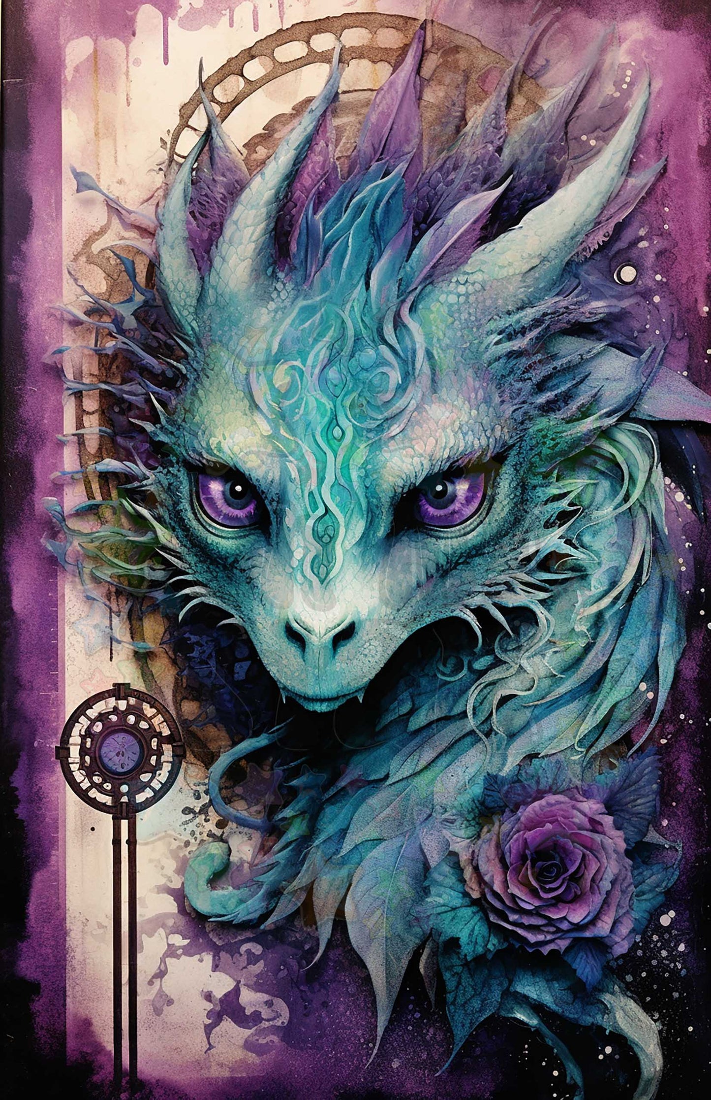 Purple Rose Dragon
