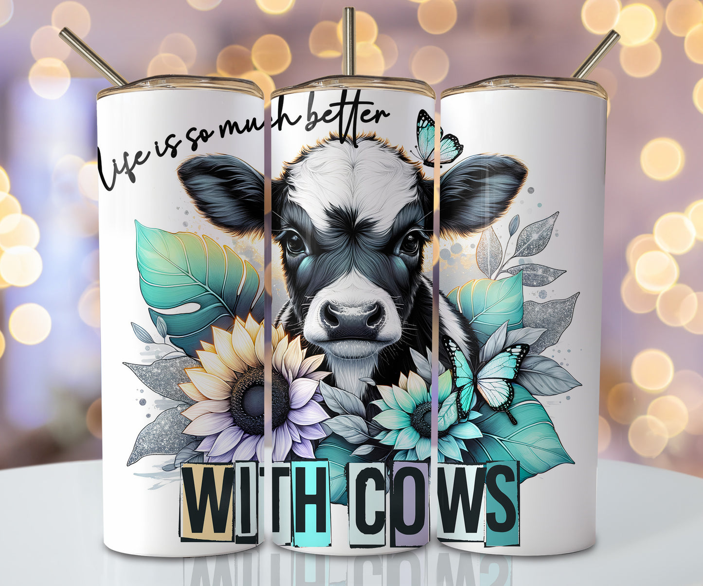 With Cows