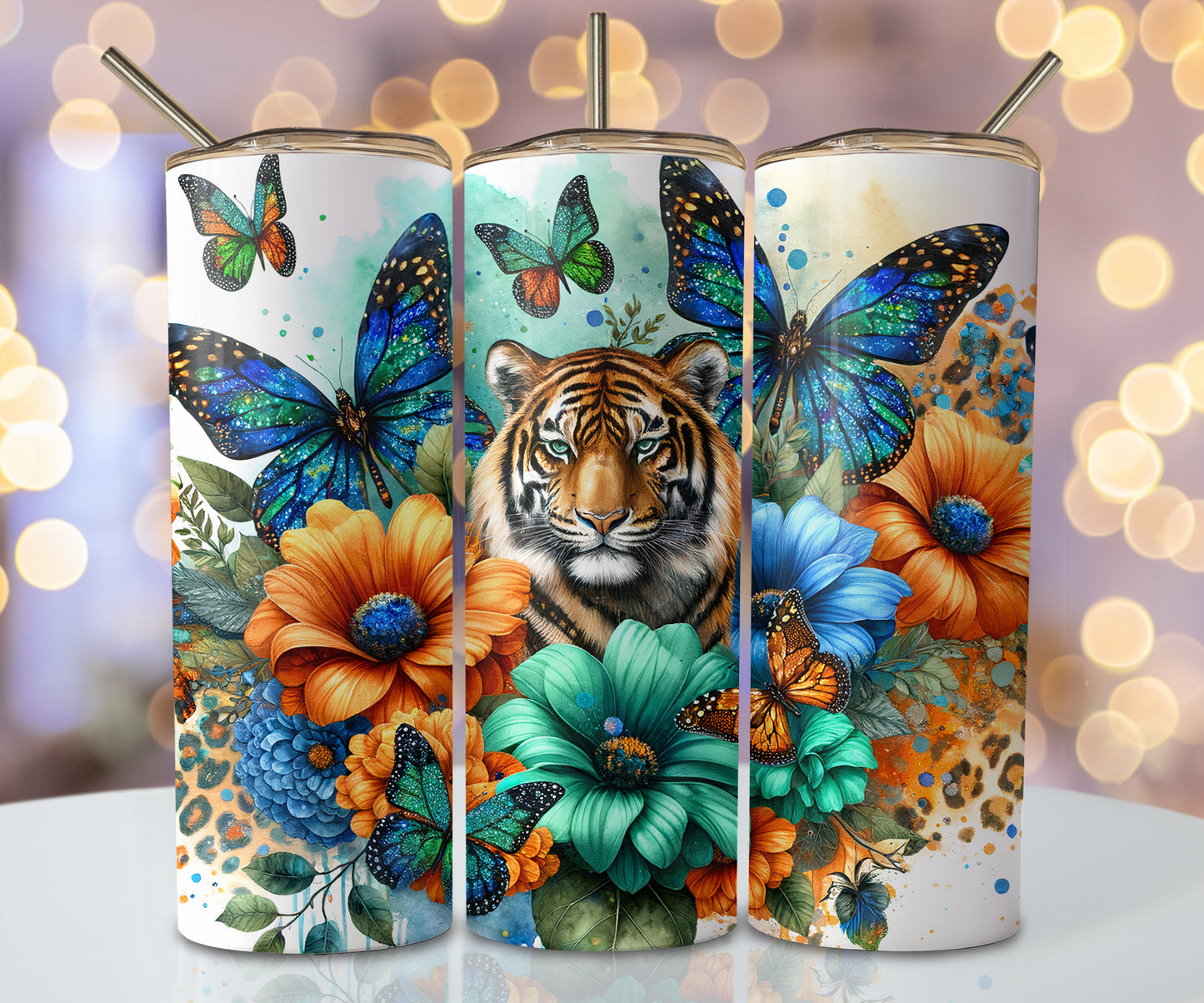 Tiger in Sunflowers