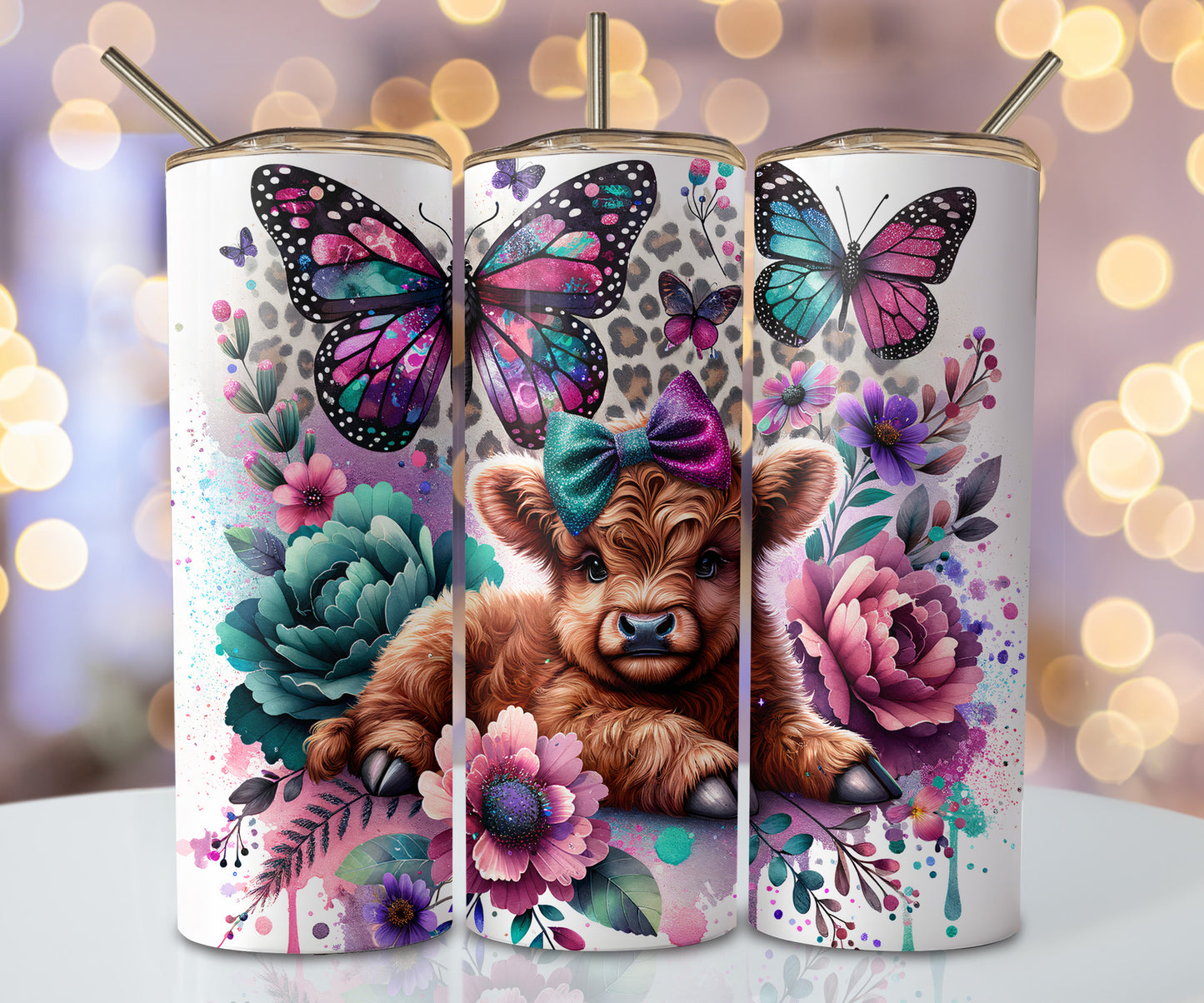 Highland Cow Butterflies