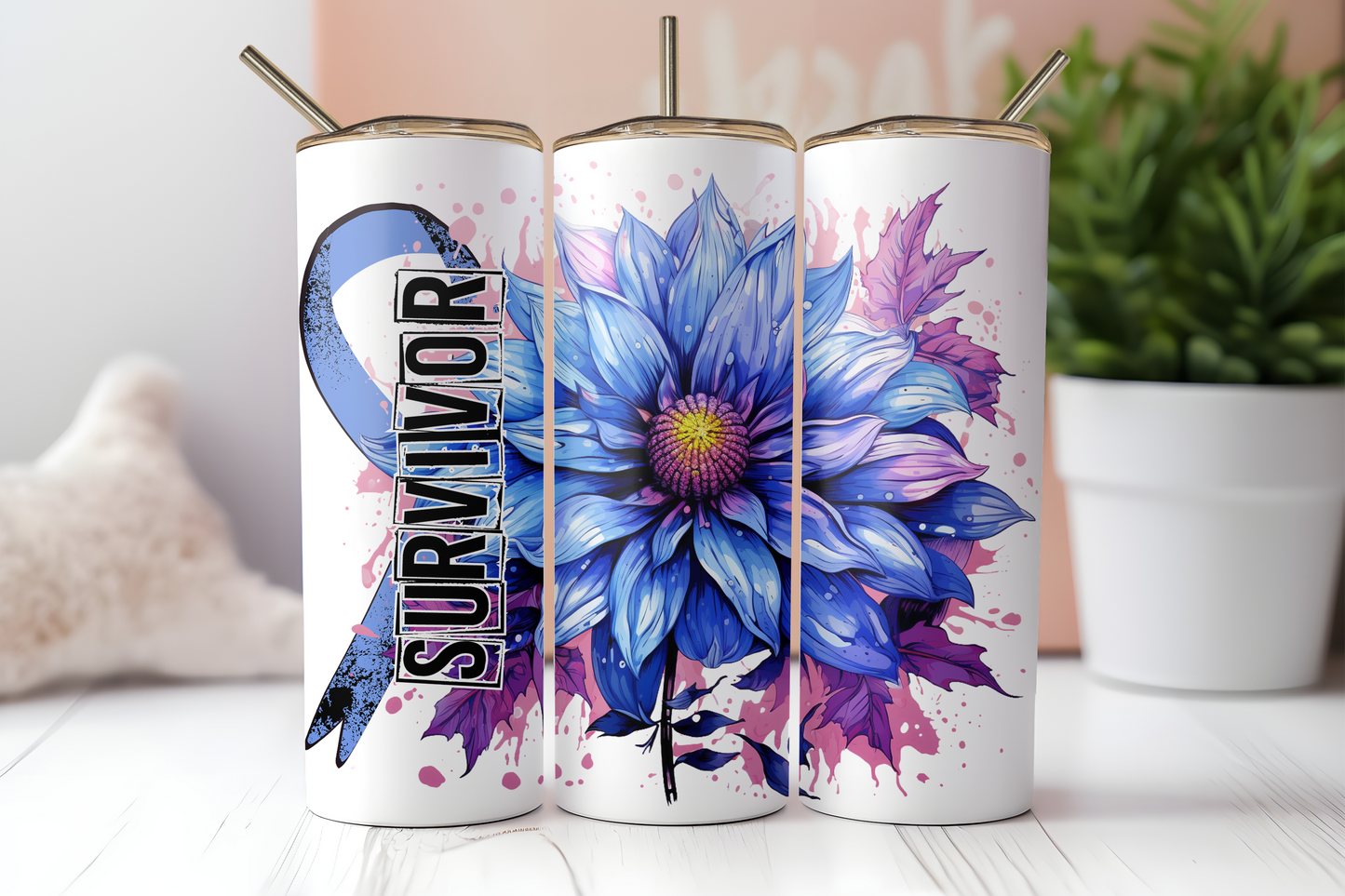 Survivor Blue Purple