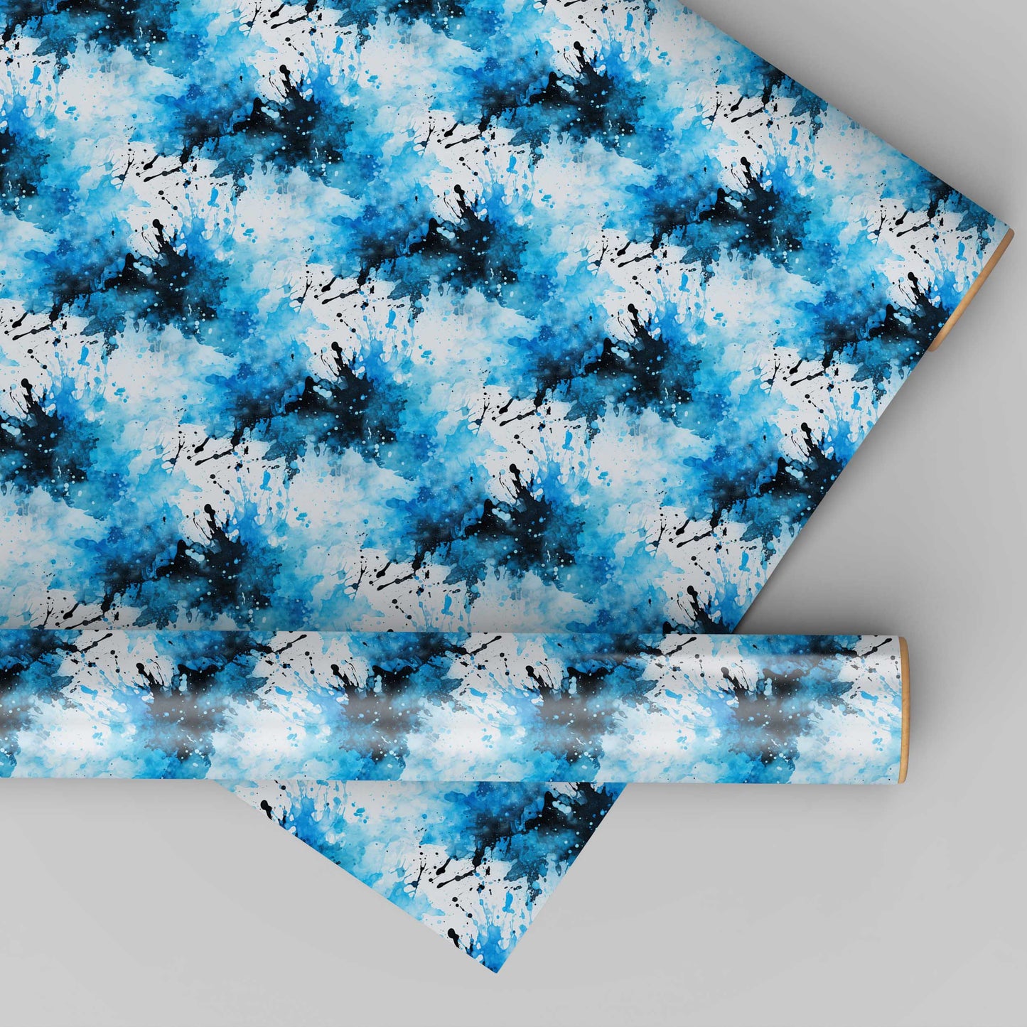 Blue Paint Splashes