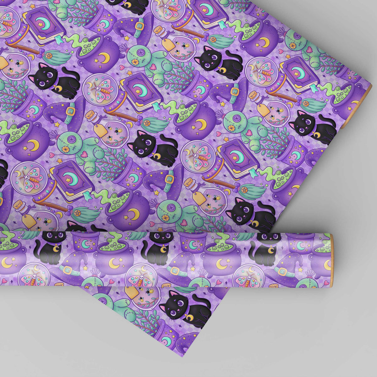 Purple Witchy Cat
