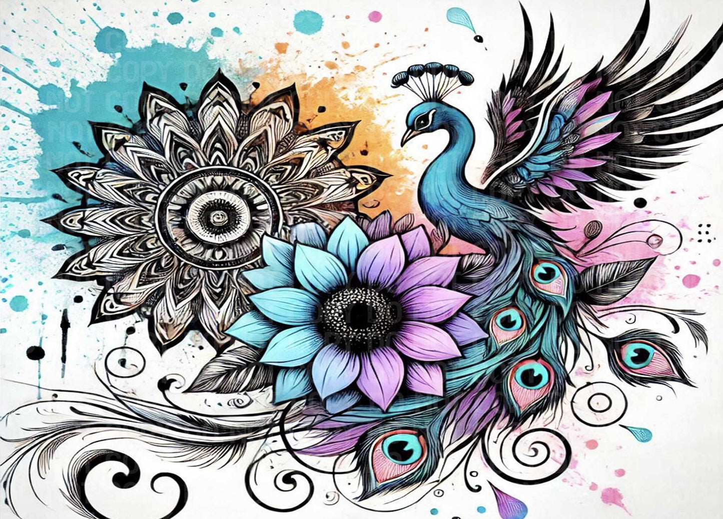 Pastel Peacock