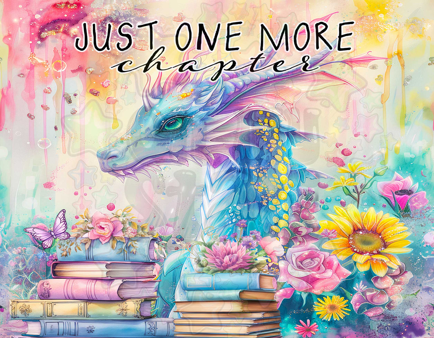 Pretty Book Dragon
