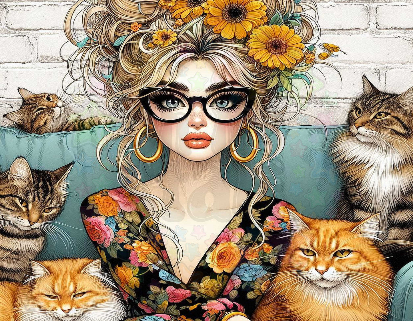 Quirky Cat Lady