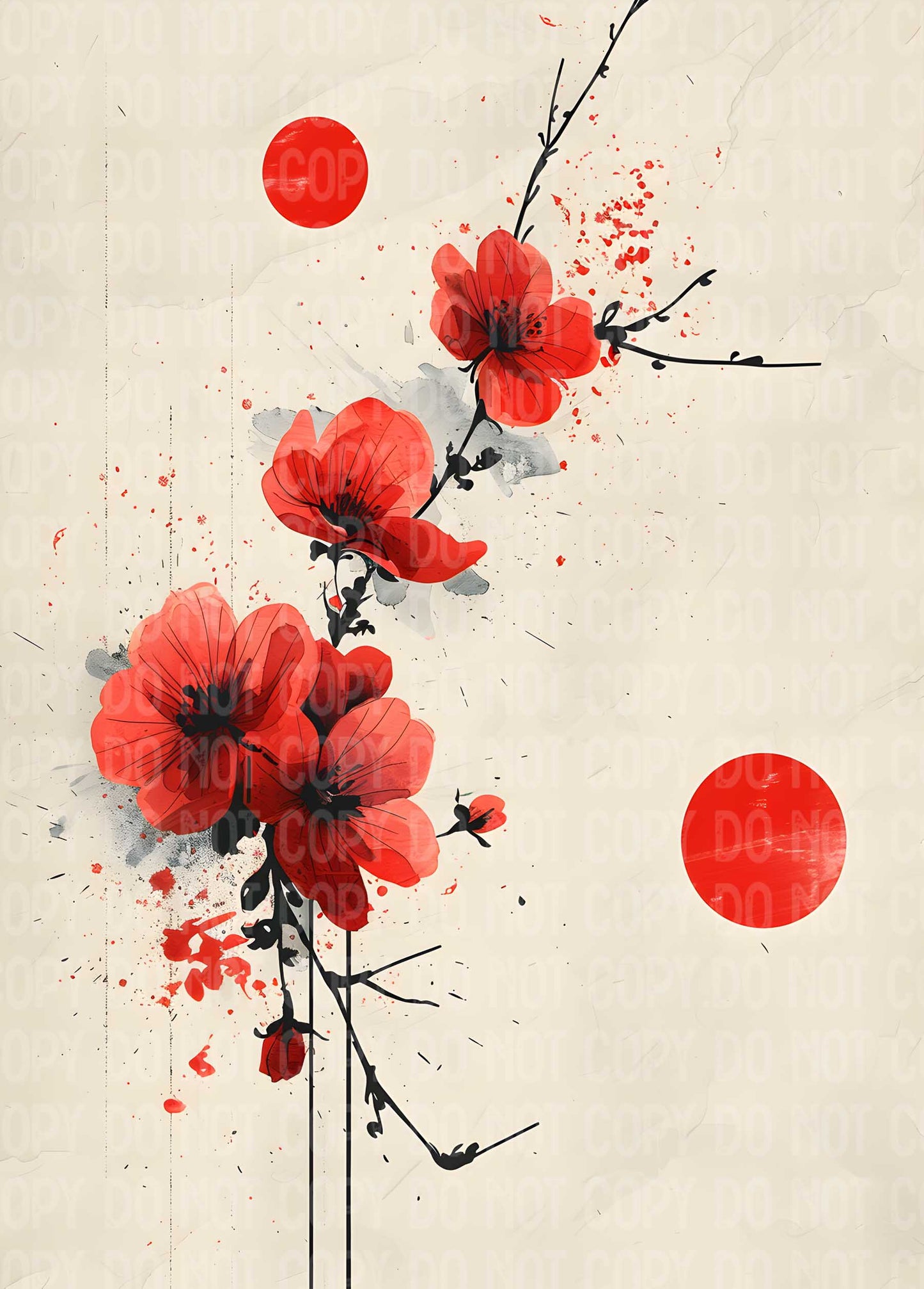 Red Flower Dot