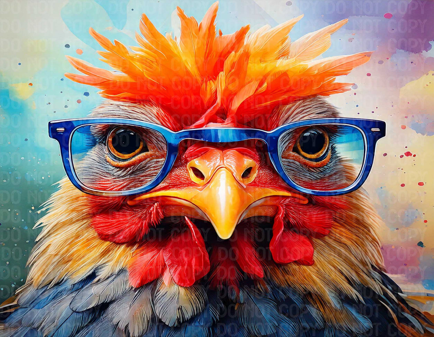 Rooster Glasses