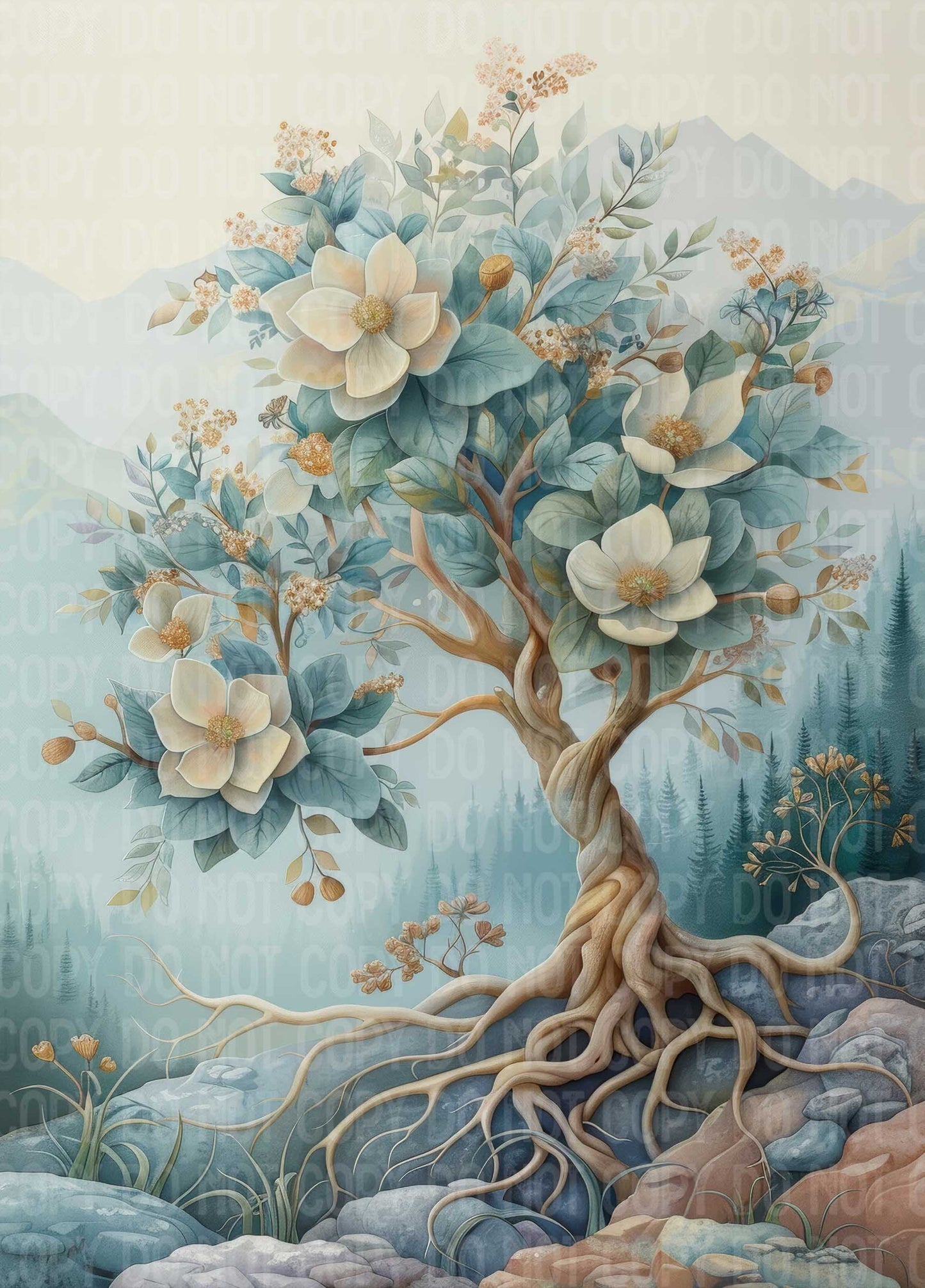Tree White Flowers