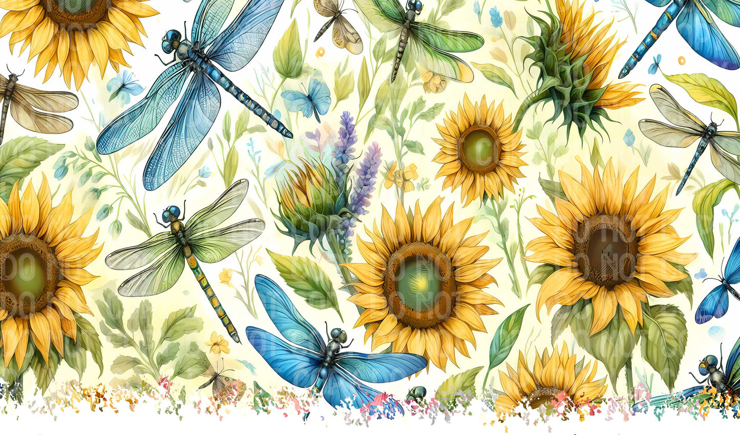 Sunflower Dragonflies