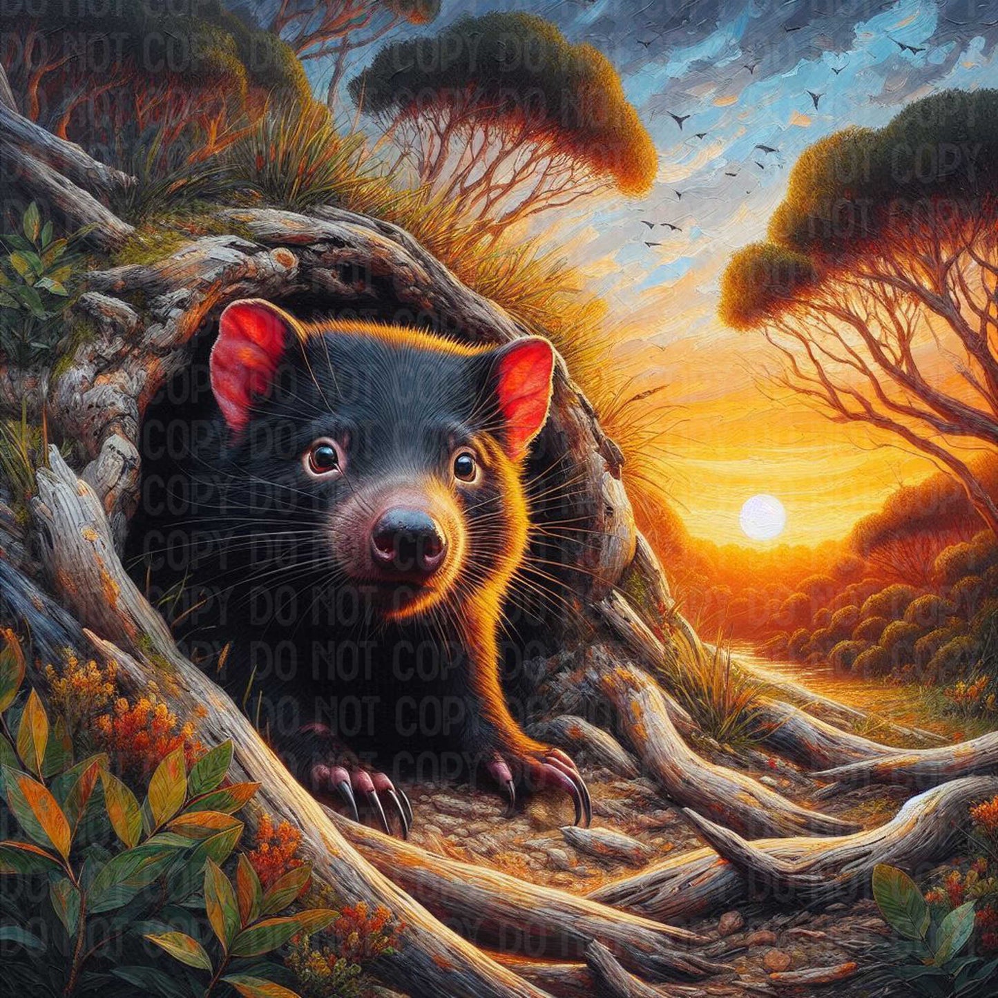 Tasmanian Devil Burrow