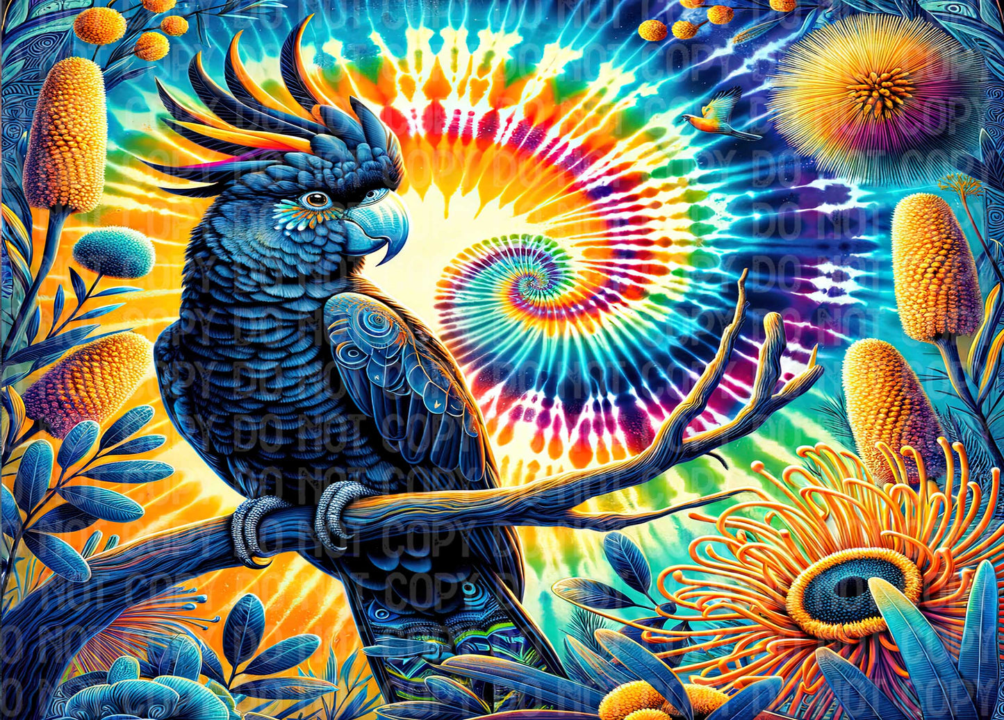 Tie Dye Cockatoo