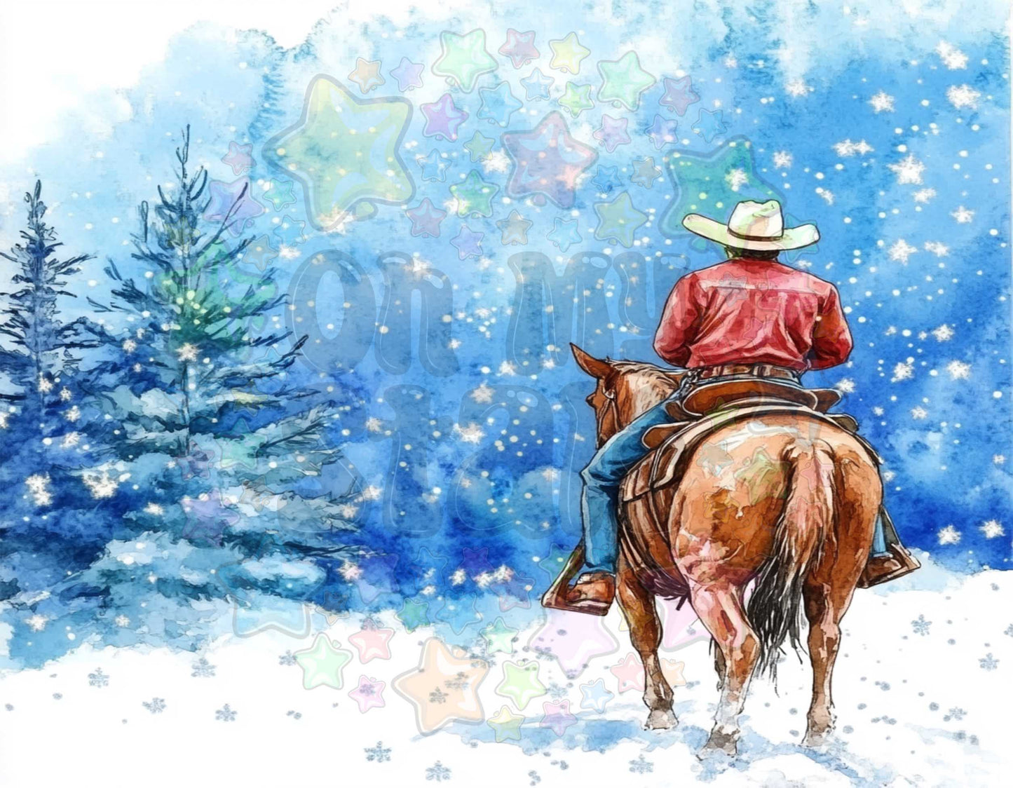 Winter Cowboy Horse