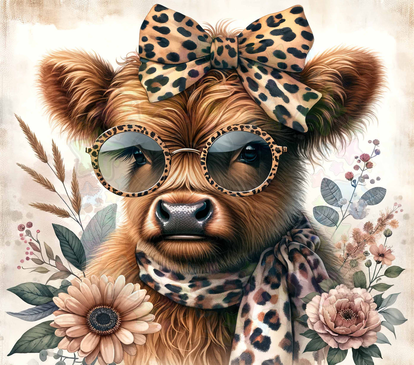 Leopard Highland Cow