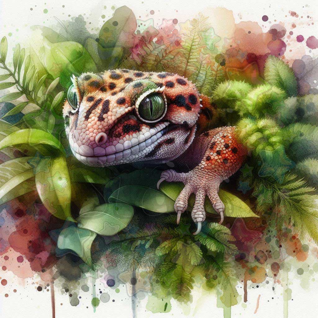 Gecko In Plants