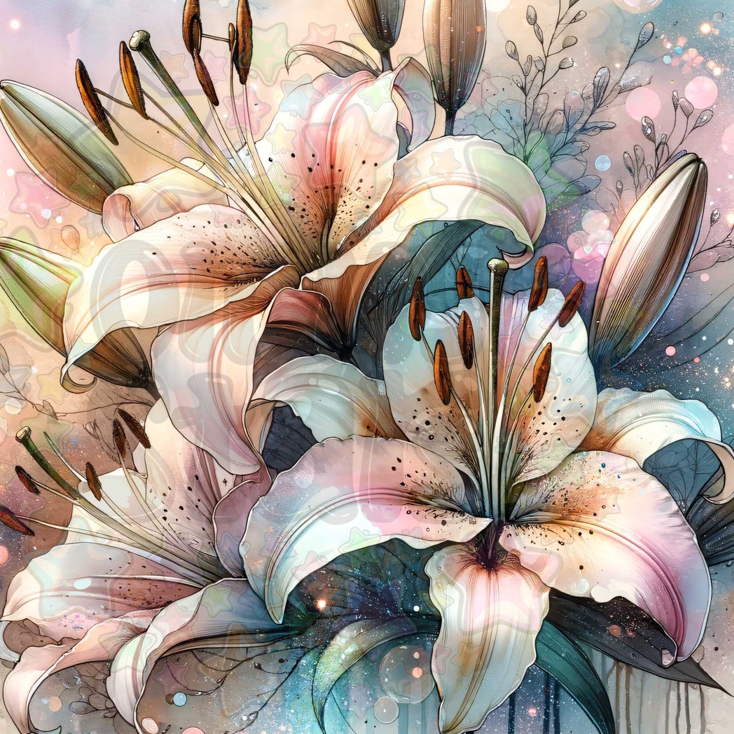 Pastel Lillies