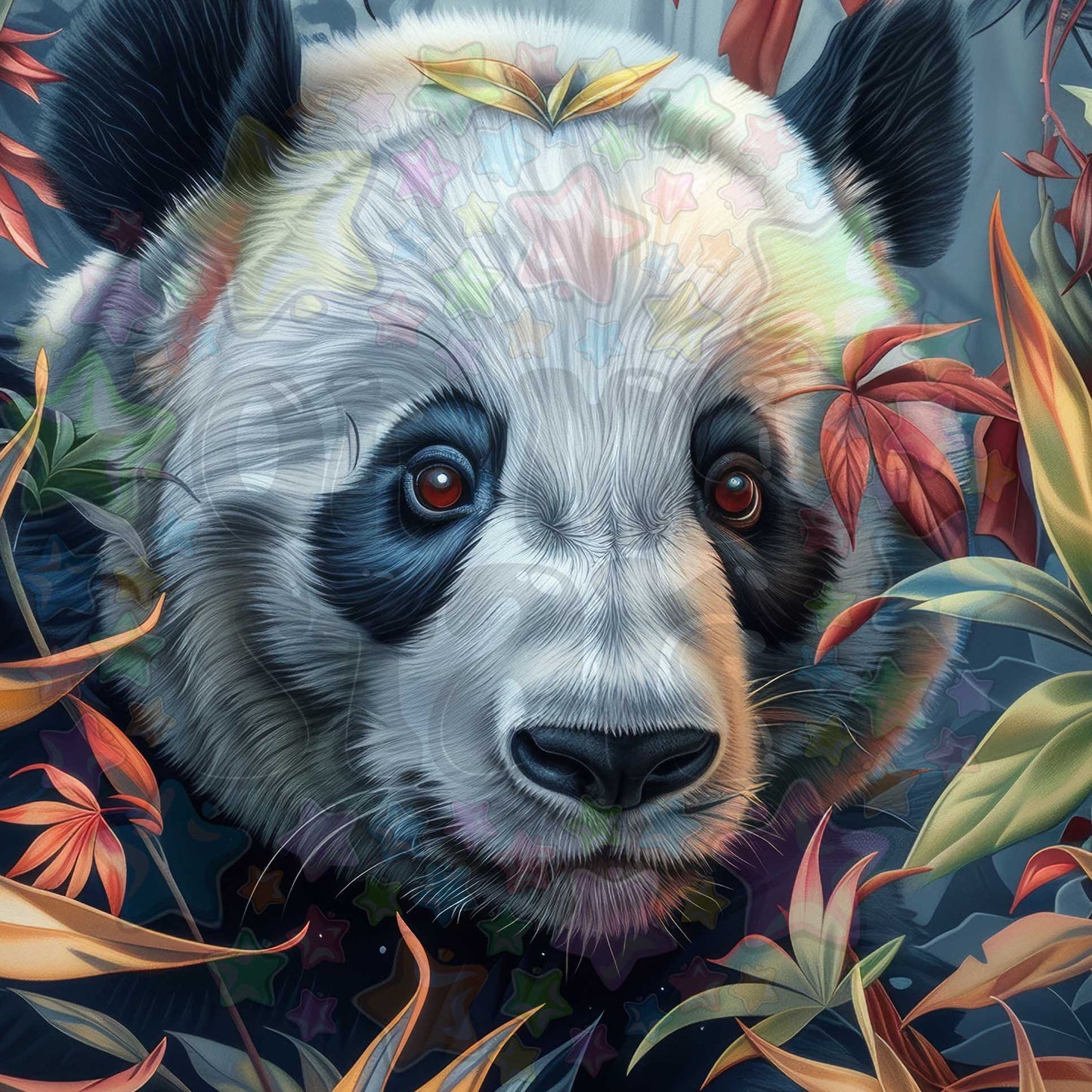 Panda In The Grass