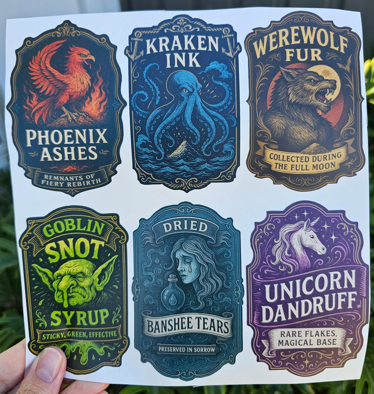 Vintage Potion Labels 18pk