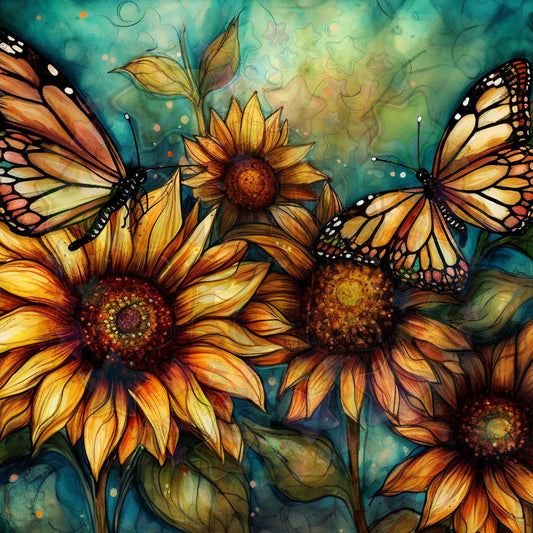 Sunflower Butterflies
