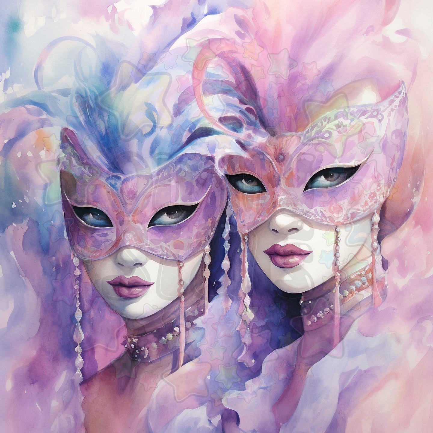 Pastel Masquerade Pair