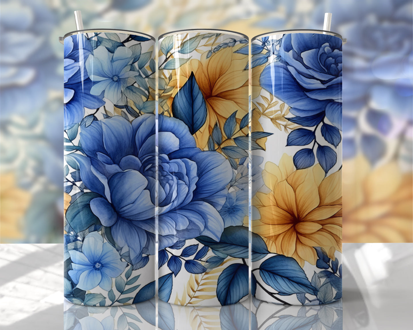 Blue & Yellow Flowers