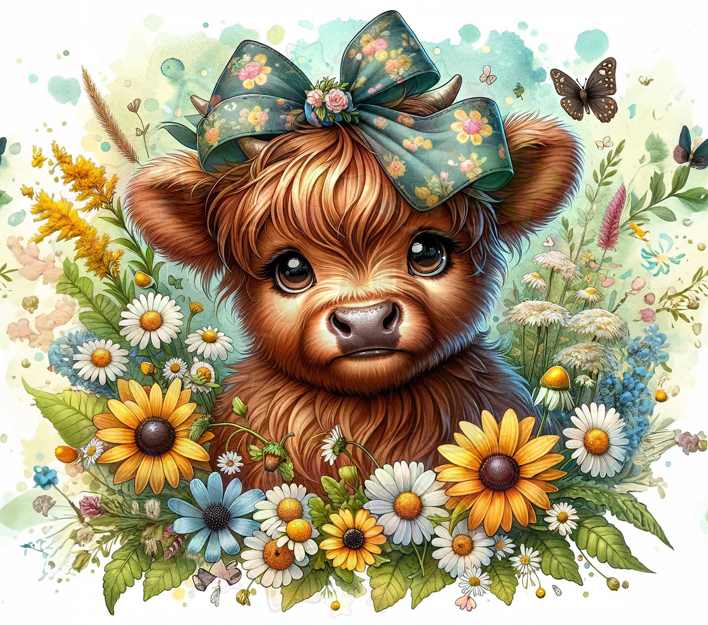 Yellow and White Flowers Highland