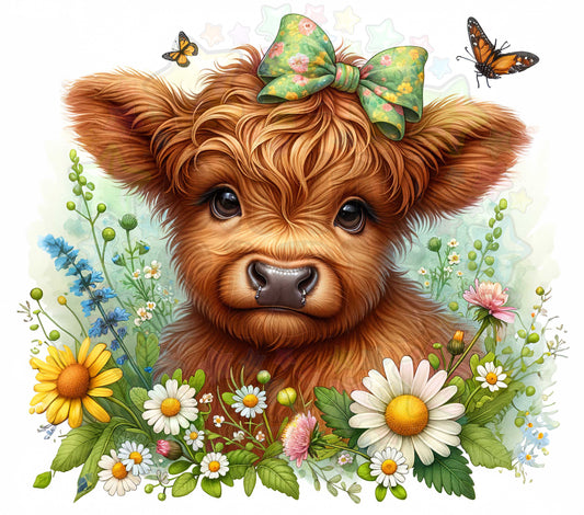 Green and Yellow Bow Highland