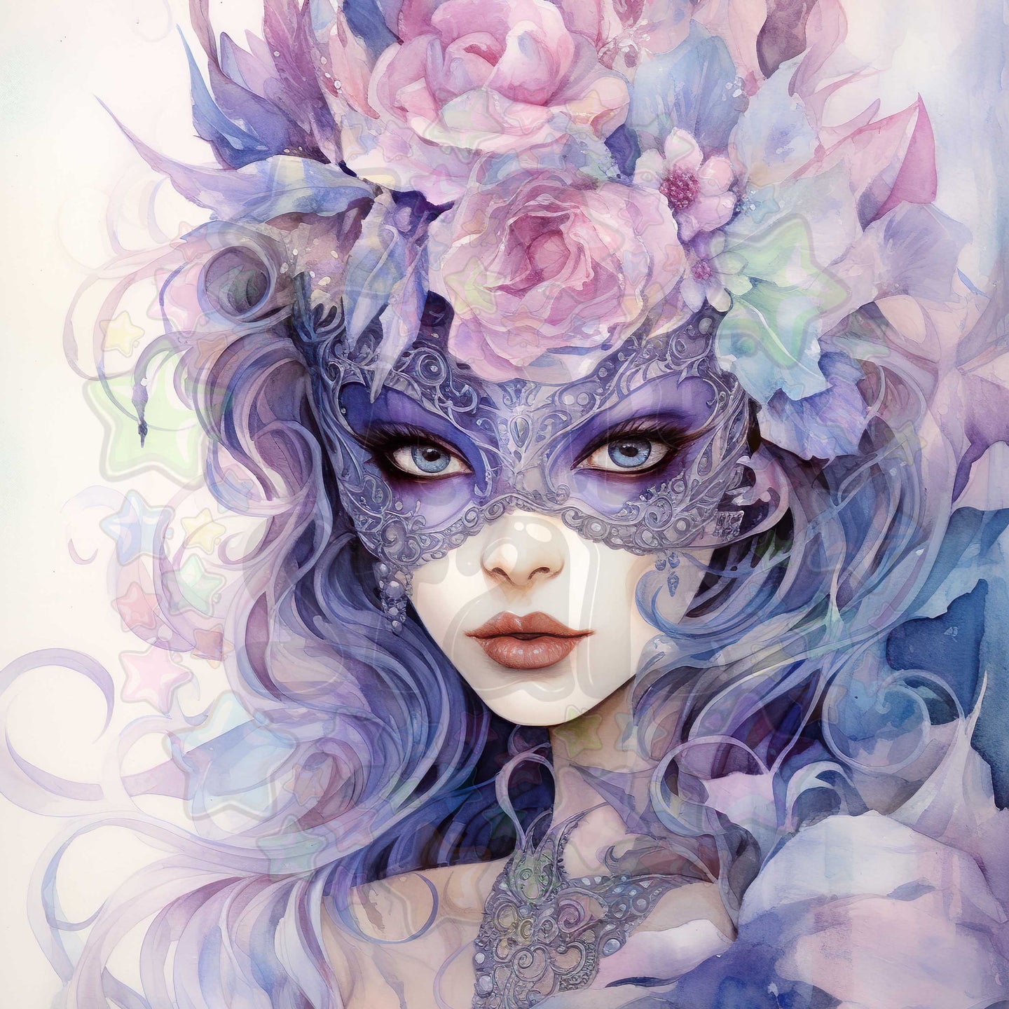 Pastel Masquerade Lady