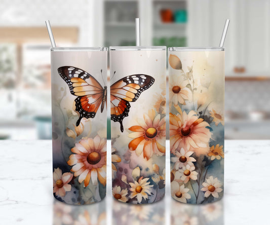 Monarch Butterfly Orange Flowers