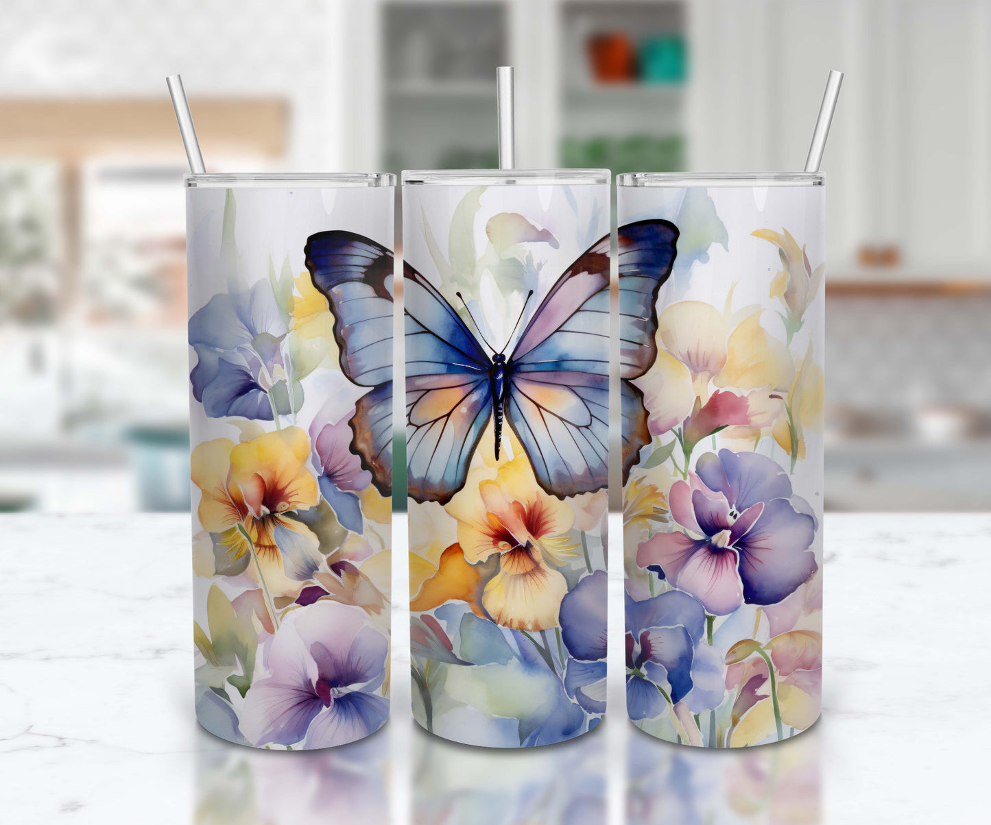 Butterfly Purple Flowers