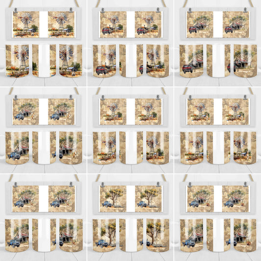 10pc Aussie Outback Mug Sublimation Pack